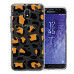 Samsung Galaxy J3 Express/Prime 3/Amp Prime 3 Classic Animal Wild Leopard Jaguar Print Double Layer Phone Case Cover