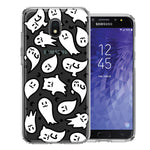 Samsung Galaxy J3 Express/Prime 3/Amp Prime 3 Kawaii Manga Cute Halloween Ghosts Spirits Design Double Layer Phone Case Cover