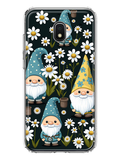 Samsung Galaxy J7 (2018) Star/Crown/Aura Cute White Daisies Gnomes Flowers Floral Double Layer Phone Case Cover