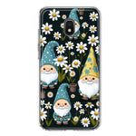 Samsung Galaxy J7 (2018) Star/Crown/Aura Cute White Daisies Gnomes Flowers Floral Double Layer Phone Case Cover