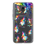 Samsung Galaxy J3 Express/Prime 3/Amp Prime 3 Neon Water Painting Colorful Splash Gnomes Hybrid Protective Phone Case Cover