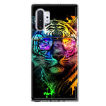 Samsung Galaxy Note 10 Neon Rainbow Swag Tiger Hybrid Protective Phone Case Cover