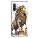 Samsung Galaxy Note 10 Ancient Lion Sculpture Hybrid Protective Phone Case Cover