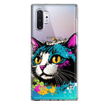 Samsung Galaxy Note 10 Plus Cool Cat Oil Paint Pop Art Hybrid Protective Phone Case Cover