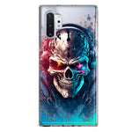 Samsung Galaxy Note 10 Plus Cyberpunk Machine Headphones Skull Double Layer Phone Case Cover