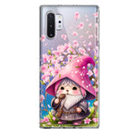 Samsung Galaxy Note 10 Plus Cute Pink Cherry Blossom Gnome Spring Floral Flowers Double Layer Phone Case Cover