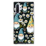 Samsung Galaxy Note 10 Plus Cute White Daisies Gnomes Flowers Floral Double Layer Phone Case Cover
