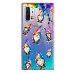 Samsung Galaxy Note 10 Neon Water Painting Colorful Splash Gnomes Hybrid Protective Phone Case Cover