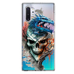 Samsung Galaxy Note 10 Fantasy Blue Dragon Dream Skull Double Layer Phone Case Cover