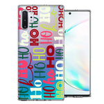 Samsung Galaxy Note 10 Christmas Santa Ho Ho Ho textagraphy Festive Holiday Double Layer Phone Case Cover