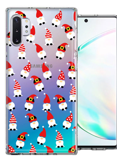 Samsung Galaxy Note 10 Plus Cute Red Christmas Holiday Santa Gnomes Design Double Layer Phone Case Cover