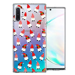 Samsung Galaxy Note 10 Plus Cute Red Christmas Holiday Santa Gnomes Design Double Layer Phone Case Cover