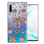 Samsung Galaxy Note 10 Cute Valentine Pink Love Hearts Fries Before Guys Double Layer Phone Case Cover