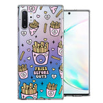 Samsung Galaxy Note 10 Plus Cute Valentine Pink Love Hearts Fries Before Guys Double Layer Phone Case Cover