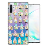 Samsung Galaxy Note 10 Plus Pastel Easter Cute Gnomes Spring Flowers Eggs Holiday Seasonal Double Layer Phone Case Cover