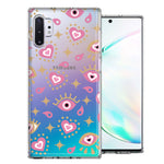 Samsung Galaxy Note 10 Plus Pink Evil Eye Lucky Love Law Of Attraction Design Double Layer Phone Case Cover
