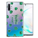 Samsung Galaxy Note 10 Plant Mama Houseplant Lover Monstera Tropical Leaf Green Design Double Layer Phone Case Cover