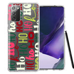 Samsung Galaxy Note 20 Christmas Santa Ho Ho Ho textagraphy Festive Holiday Double Layer Phone Case Cover