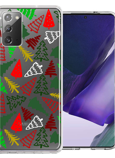Samsung Galaxy Note 20 Christmas Trees Holiday Festive Winter By BillyElleCo Double Layer Phone Case Cover