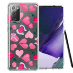 Samsung Galaxy Note 20 Pretty Valentines Day Hearts Chocolate Candy Angel Flowers Double Layer Phone Case Cover