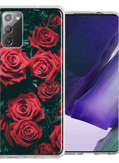 Samsung Galaxy Note 20 Red Roses Double Layer Phone Case Cover