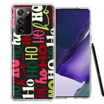 Samsung Galaxy Note 20 Ultra Christmas Santa Ho Ho Ho textagraphy Festive Holiday Double Layer Phone Case Cover