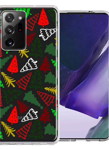 Samsung Galaxy Note 20 Ultra Christmas Trees Holiday Festive Winter By BillyElleCo Double Layer Phone Case Cover