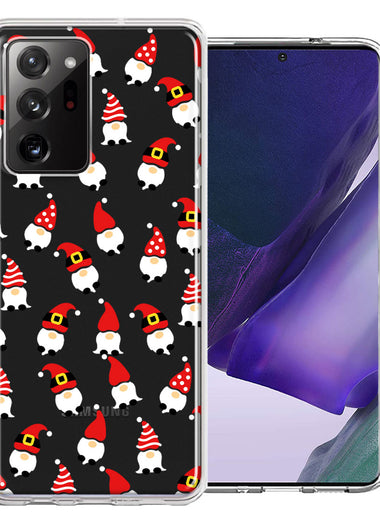 Samsung Galaxy Note 20 Ultra Cute Red Christmas Holiday Santa Gnomes Design Double Layer Phone Case Cover