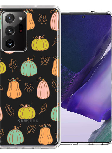 Samsung Galaxy Note 20 Ultra Fall Autumn Fairy Pumpkins Thanksgiving Spooky Season Double Layer Phone Case Cover