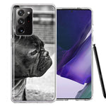 Samsung Galaxy Note 20 Ultra Black French Bulldog Double Layer Phone Case Cover