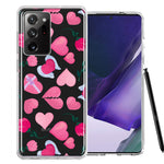 Samsung Galaxy Note 20 Ultra Pretty Valentines Day Hearts Chocolate Candy Angel Flowers Double Layer Phone Case Cover