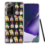 Samsung Galaxy Note 20 Ultra Spooky Halloween Gnomes Cute Characters Holiday Seasonal Pumpkins Candy Ghosts Double Layer Phone Case Cover