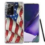 Samsung Galaxy Note 20 Ultra Vintage USA Flag Double Layer Phone Case Cover