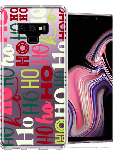 Samsung Galaxy Note 9 Christmas Santa Ho Ho Ho textagraphy Festive Holiday Double Layer Phone Case Cover