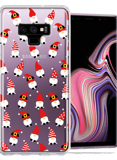 Samsung Galaxy Note 9 Cute Red Christmas Holiday Santa Gnomes Design Double Layer Phone Case Cover