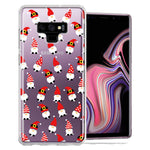 Samsung Galaxy Note 9 Cute Red Christmas Holiday Santa Gnomes Design Double Layer Phone Case Cover