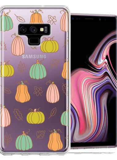 Samsung Galaxy Note 9 Fall Autumn Fairy Pumpkins Thanksgiving Spooky Season Double Layer Phone Case Cover