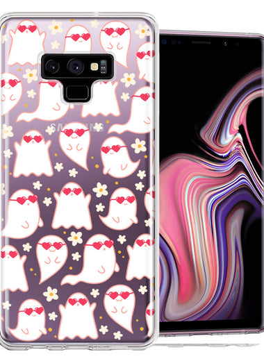 Samsung Galaxy Note 9 Floating Heart Glasses Love Ghosts Vaneltines Day Cutie Daisy Double Layer Phone Case Cover