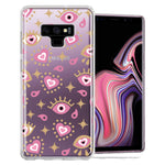 Samsung Galaxy Note 9 Pink Evil Eye Lucky Love Law Of Attraction Design Double Layer Phone Case Cover