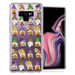 Samsung Galaxy Note 9 Spooky Halloween Gnomes Cute Characters Holiday Seasonal Pumpkins Candy Ghosts Double Layer Phone Case Cover