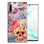 For Samsung Galaxy Note 10 Plus Indie Spring Peace Skull Feathers Floral Butterfly Flowers Phone Case Cover