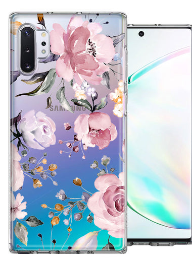 For Samsung Galaxy Note 10 Plus Soft Pastel Spring Floral Flowers Blush Lavender Phone Case Cover