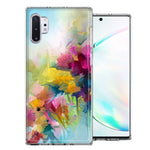 For Samsung Galaxy Note 10 Watercolor Flowers Abstract Spring Colorful Floral Painting Phone Case Cover