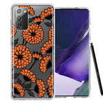 Samsung Galaxy Note 20 Orange Chrysanthemum Flowers Design Double Layer Phone Case Cover