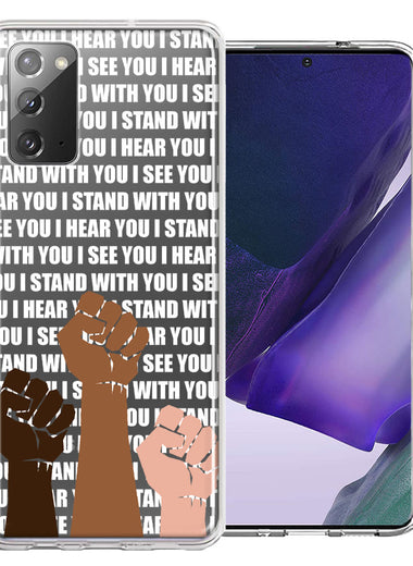 Samsung Galaxy Note 20 BLM Equality Stand With You Double Layer Phone Case Cover