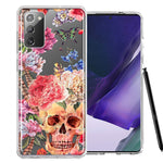 For Samsung Galaxy Note 20 Indie Spring Peace Skull Feathers Floral Butterfly Flowers Phone Case Cover