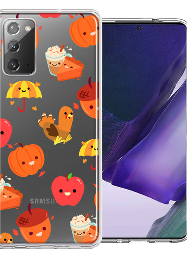 Samsung Galaxy Note 20 Thanksgiving Autumn Fall Design Double Layer Phone Case Cover