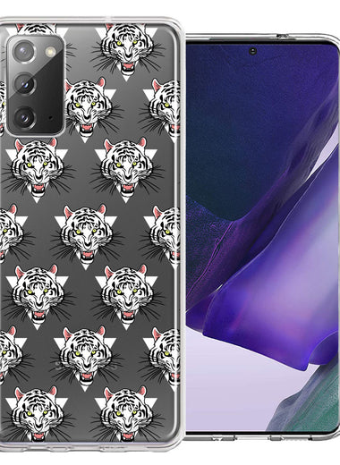 Samsung Galaxy Note 20 Fierce Tiger Polkadots Design Double Layer Phone Case Cover