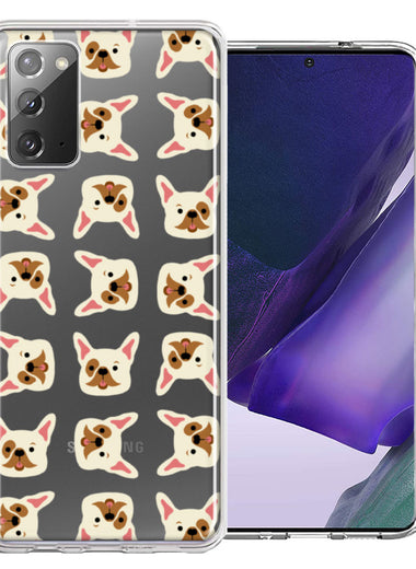 Samsung Galaxy Note 20 Frenchie Bulldog Polkadots Design Double Layer Phone Case Cover