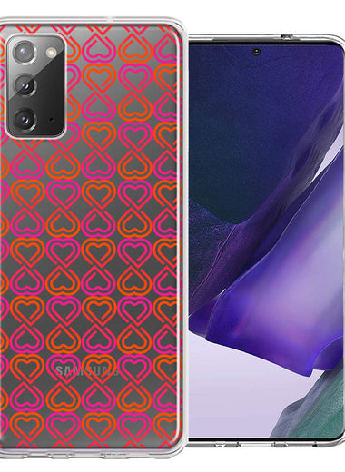 Samsung Galaxy Note 20 Infinity Hearts Design Double Layer Phone Case Cover